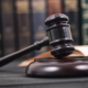 Close up on gavel
